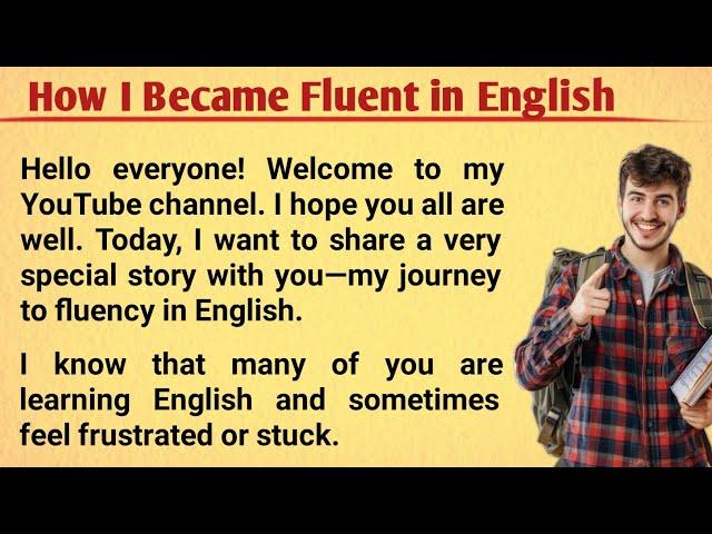 How I Became Fluent In English | English Learning Story | Graded Reader | Listen English Story