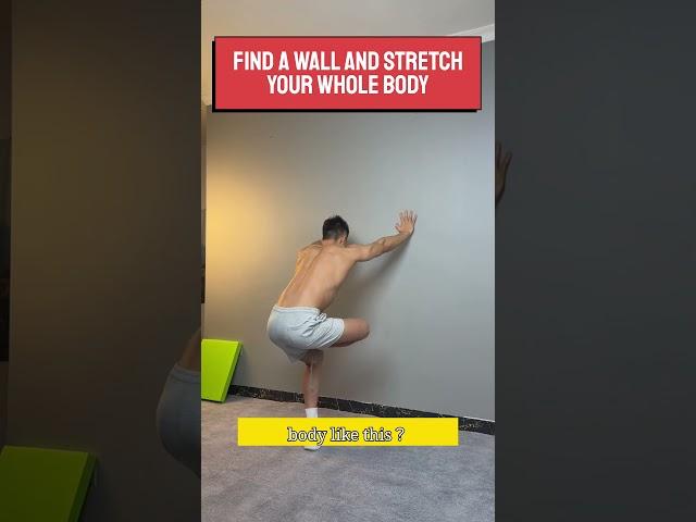 Full-Body Wall Stretch Routine – Relieve Tension & Improve Posture!