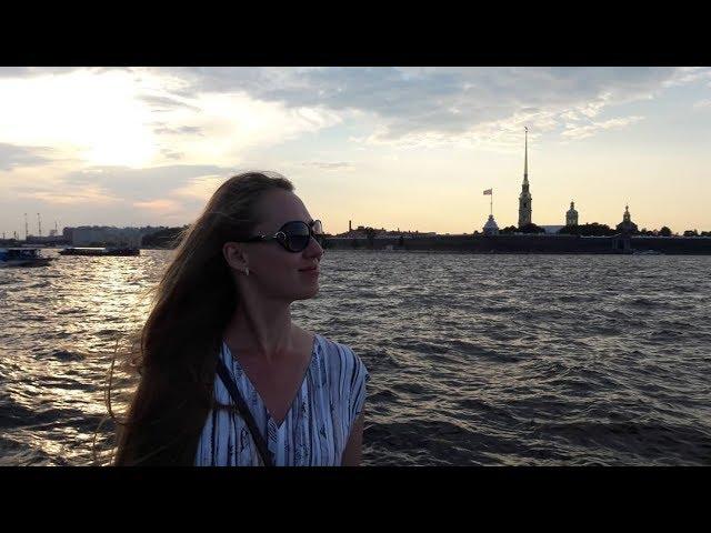 Summer St. Petersburg in Russia. White nights in July