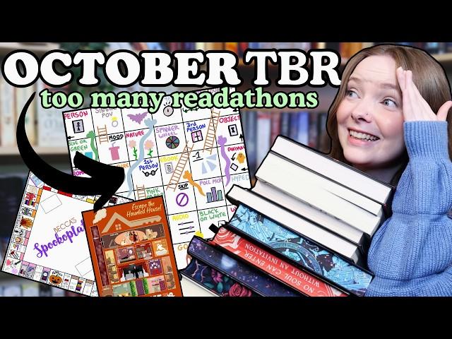 i'm delulu about my October reading plans  October tbr game, snakes and tbr stacks #28