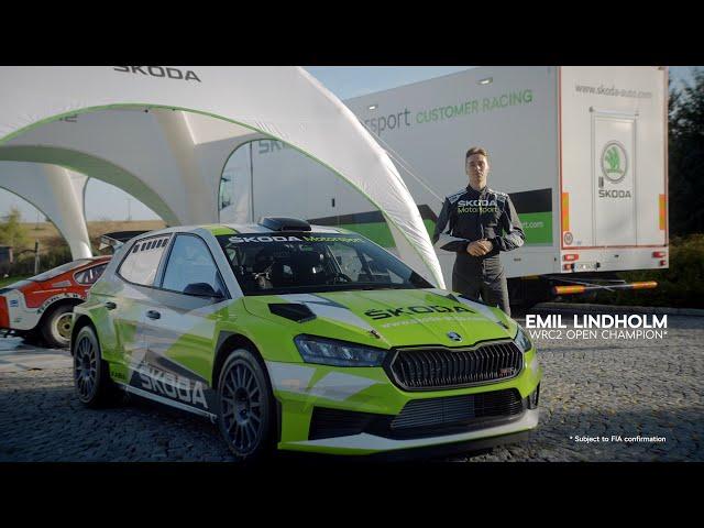 ŠKODA FABIA RS Rally2: 60s walkaround with WRC2 Champion Emil Lindholm