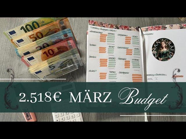 875 € CASH STUFFING I MÄRZ 𝐁𝐔𝐃𝐆𝐄𝐓 I Cash stuffing & Spartöpfe