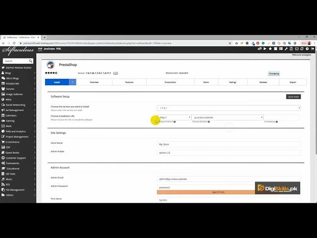 How to Install PrestaShop on Web hosting | Learning Forever