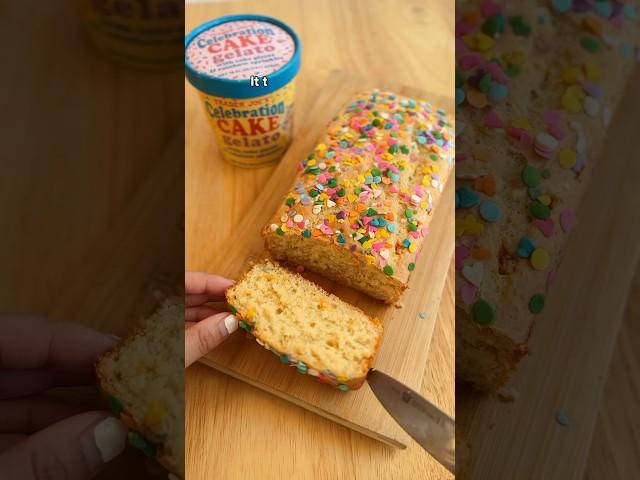 VIRAL Ice Cream Bread Recipe #recipehack #foodie #icecream