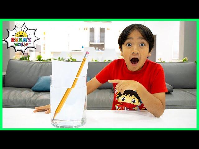 3 Water Easy Science Experiments for kids to do at home!