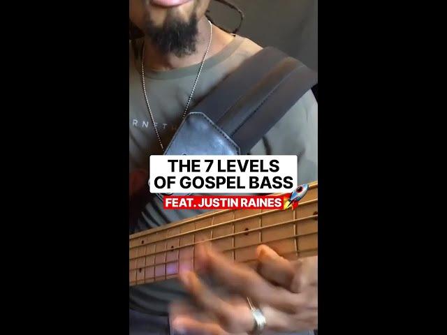 The 7 levels of Gospel Bass  feat. Justin Raines #scottsbasslessons #sbl #bass #basslesson