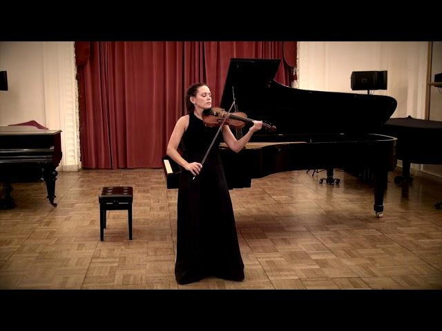 Bach. Cello suite No 3 in C major, BWV 1009 , transcription for violin, Maria Shalgina live