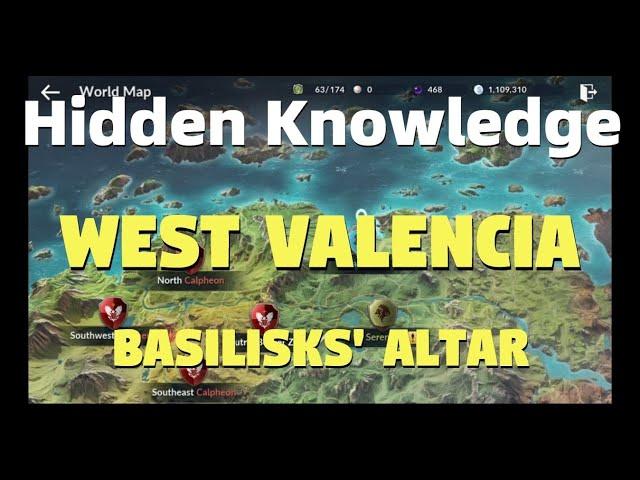 Hidden Knowledge West Valencia: Basilisks' Altar - Black Desert Mobile