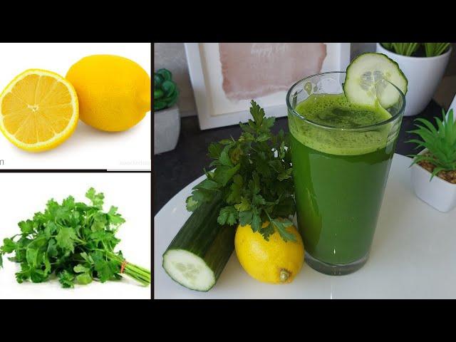 Drinking parsley and lemon helps you lose weight faster ~ Cleanses urine 