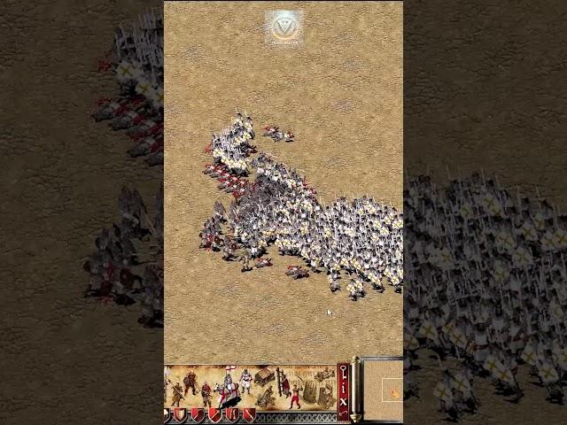 500 Sword Man VS 500 Arabian Sword Man  #stronghold #strongholdcrusader #rtsgames #games