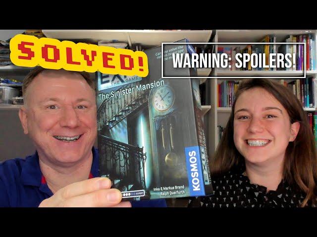 Solved! Exit the Game: The Sinister Mansion - full walkthrough with Dr Gareth and Laura