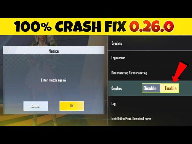 Crash Fix | Pubg Lite 0.26.0 Update Crash Problem Solution || Pubg Lite Crash Fix Kaise Kare 0.26.0