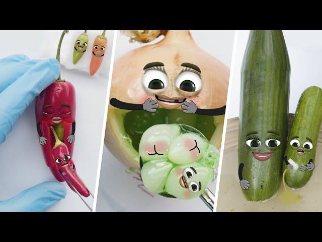 CUTEST BABIES EVER️ - MY BEST FOOD SURGERIES #7 - (WORLD OF DOODLES) #birth #fruitsurgery #cute