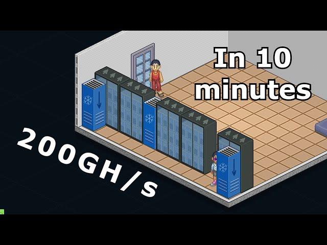 How to build a huge Bitcoin mining facility in 10 minutes - Crypto Miner Tycoon Simulator