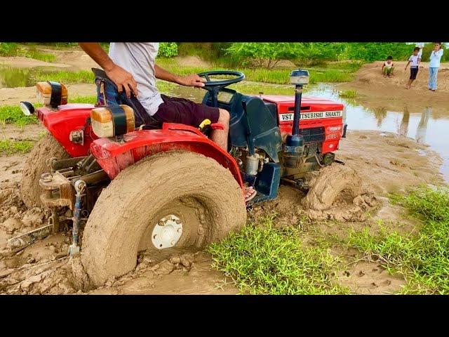 Mini Tractor Stuck in Mud Very Badly