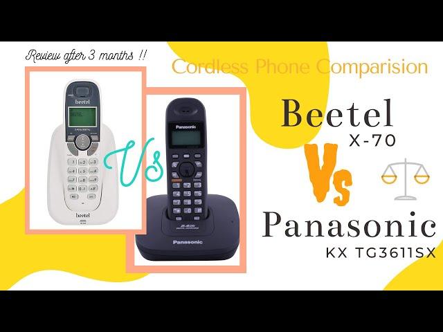 Panasonic KX TG3611SX vs Beetel X70 | Beetel vs Panasonic Cordless Phones | Best Cordless Phone