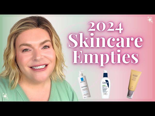 The Skincare I Actually Used Up in 2024! Empties & Reviews