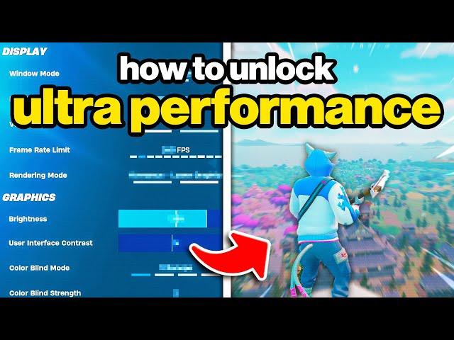 The BEST Performance Mode Settings (Fortnite Chapter 6)