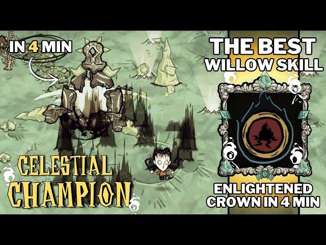 THE INSANE DPS OF THE NEW WILLOW!!! Killing Celestial Champion in 4 Min - Don't Starve Together |DST