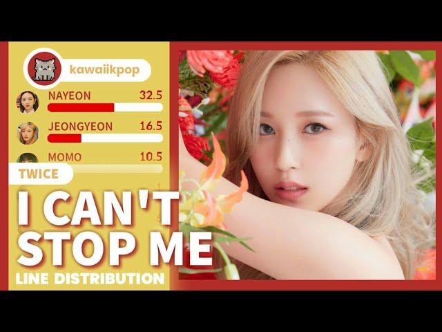 TWICE - I Can't Stop Me (Line Distribution)