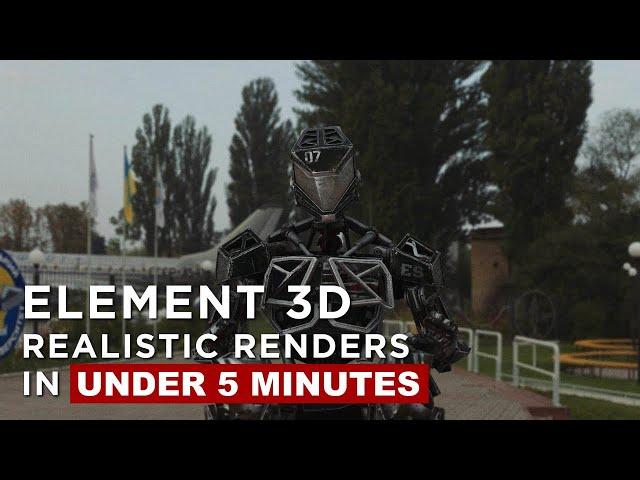 Realistic Renders in Element 3D in less than 5 Minutes | After Effects Tutorial