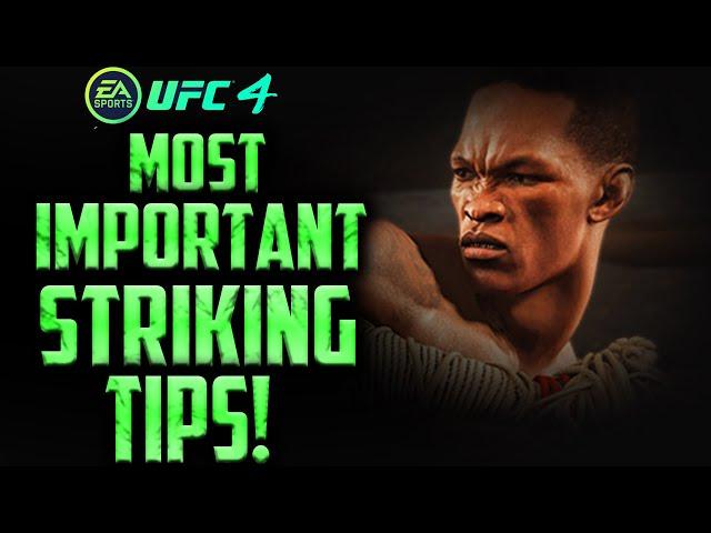 EA UFC 4:  VERY CRUCIAL SIMPLE STRIKING TIPS! (AUG 2020)