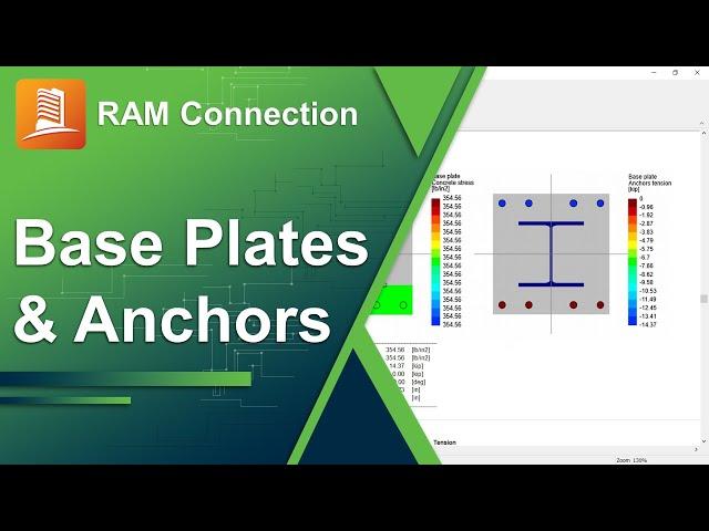 Base Plate Design and Anchoring to Concrete in RAM Connection