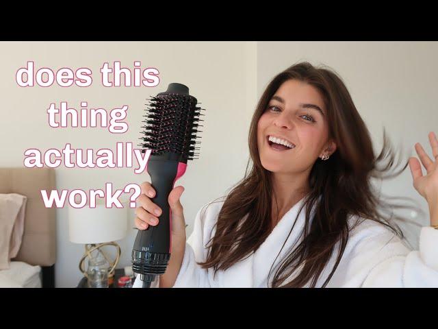 reviewing Revlon's one step hair dryer + daily makeup