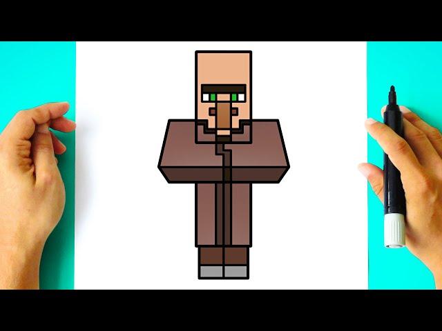 How to DRAW VILLAGER MINECRAFT