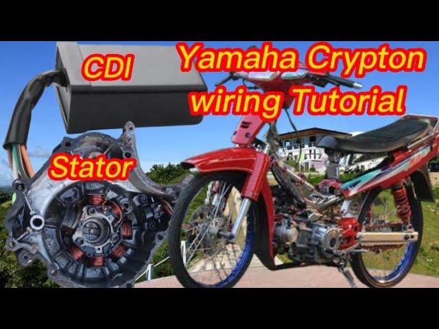 Yamaha Crypton Ignition System wiring tutorial,CDI & Stator wiring Diagram Tutorial.