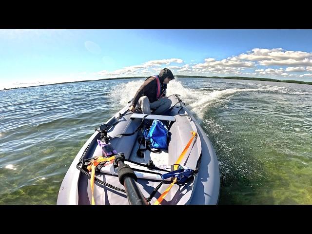 I put a CRAZY maybe broken Outboard on my Inflatable Boat, Saturn HD Kaboat 15