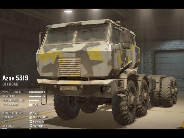 Azov 5319 truck  -  Upgraded - Mod - Snow runner