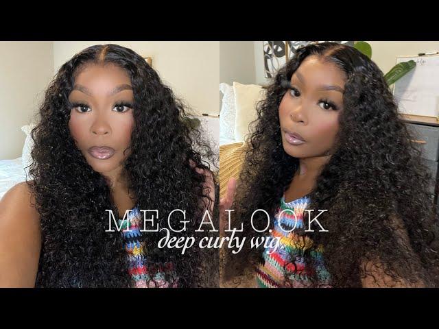 Affordable Deep Curly Lace Wig! | Lollapalooza Hair Vibes Up To $100 Off  | MEGALOOK HAIR