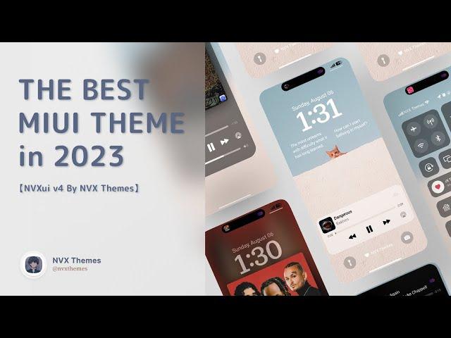 The Best MIUI Theme for Xiaomi, Redmi, Poco Phones | NVXui v4 By @nvxthemes