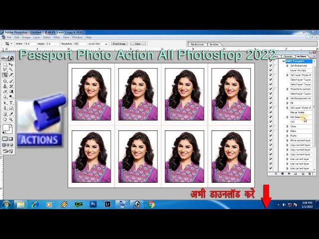 Passport Size Photo Action  Downlod Photoshop 7 0 -cs3-cs6 -All Adobe photoshop | rightwithprem|