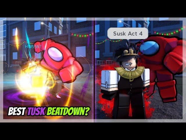 This Is ONE OF THE BEST Tusk BEATDOWNS Ever! | Checking Out The NEW Update In This Roblox JOJO Game!