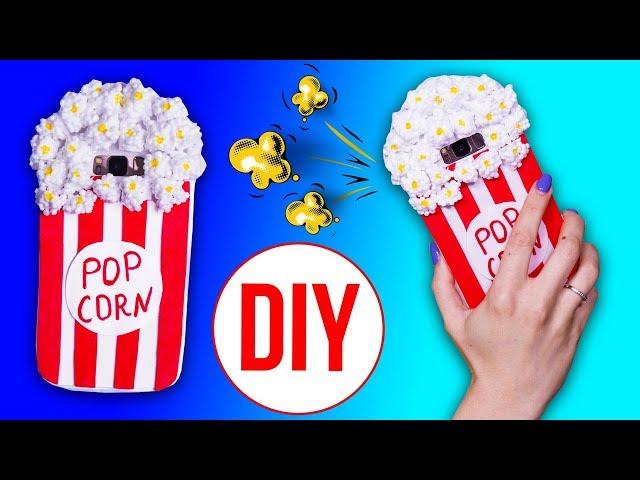 DIY Чехол для телефона / Чехол СВОИМИ РУКАМИ с нуля / Чехол Попкорн  Afinka