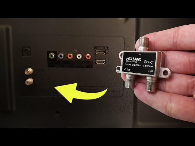 Install An Antenna Splitter On Your TV And Unlock All Free Channels On Smart TV. How To Make Antenna