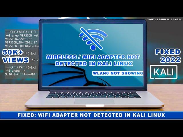 FIXED: Wifi adapter not detected in Kali Linux || Wlan0 not showing || 2020 || 100% WORKING ||