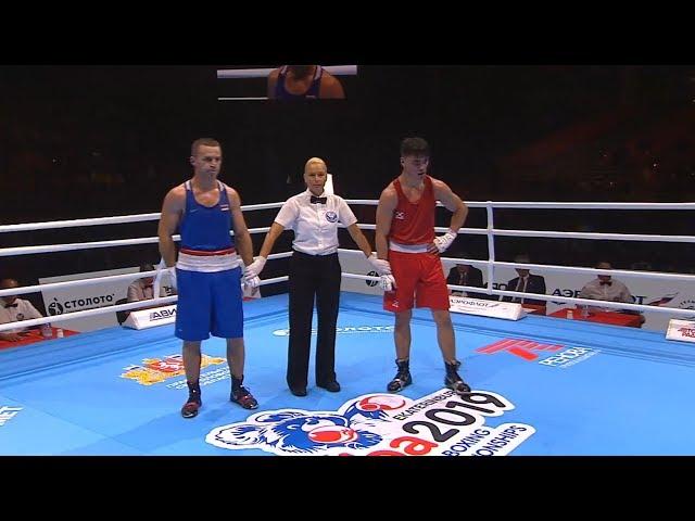 Preliminaries (75kg) DICKINSON Mark (ENG) vs DARCHINYAN Arman (ARM) /AIBA World 2019