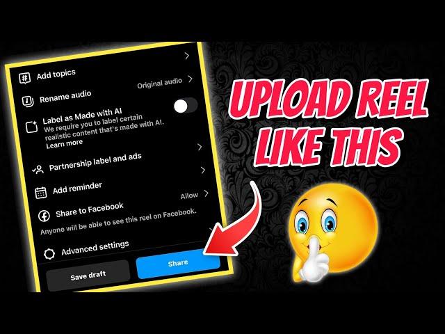 Instagram par reels upload kaise kare 2024 | How to upload reels on instagram without losing quality