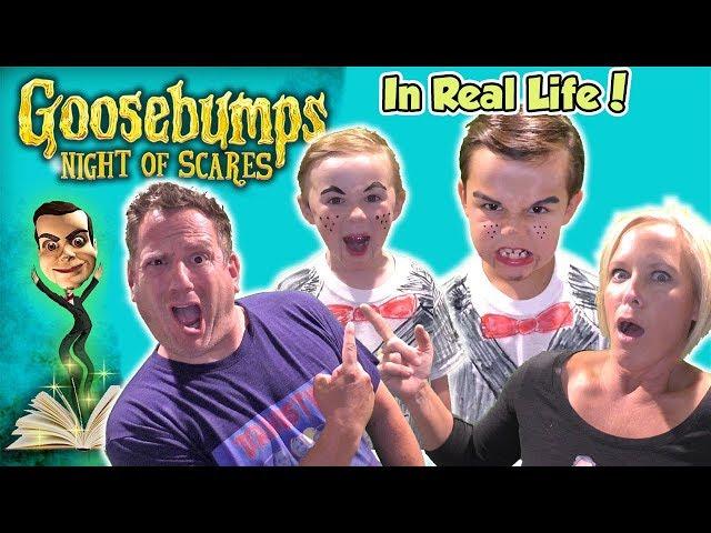 Goosebumps Night of Scares in Real Life! Does Slappy Get Us? | DavidsTV