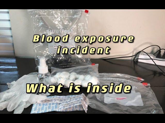 Cosmetology  -- blood exposure incident service 。what is inside? 第三个手操包里面包含什么？