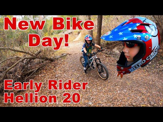 New Bike Day: Early Rider Hellion 20 || Waterfall Ride || Specialized Turbo Levo Expert