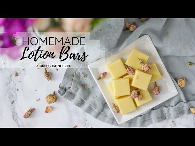 Nourishing Homemade Lotion Bars With Essential Oils