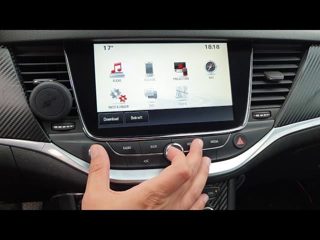 How to access the secret menu on opel/vauxhall astra k navi900