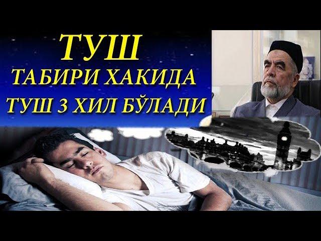 ТУШ ТАБИРИ ХАҚИДА ТУШ 3 ХИЛ БОЛАДИ