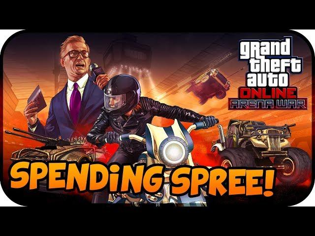 OUT NOW GTA Online ARENA WAR DLC Update Spending Spree! - (New Vehicles, Guns, Modes & MORE)