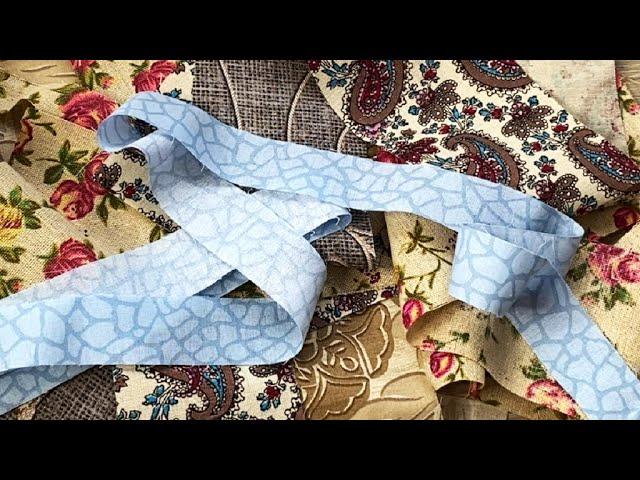 One simple way to sew beautifully from ugly scraps of fabric.