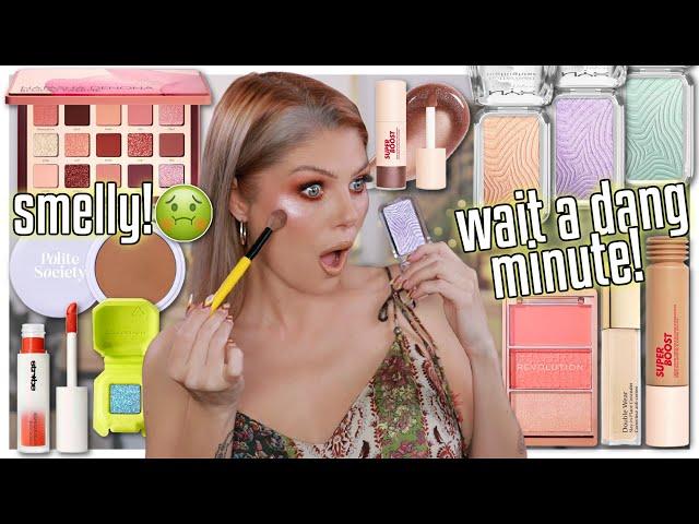 WHY DOES IT SMELL LIKE DEATH?!  New Hyped Makeup Try-On